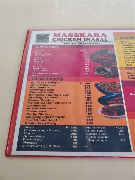 Masskara Chicken Inasal East restaurant, Bacolod .